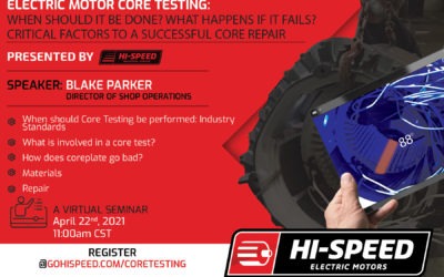 Virtual Seminar on Electric Motor Core Testing