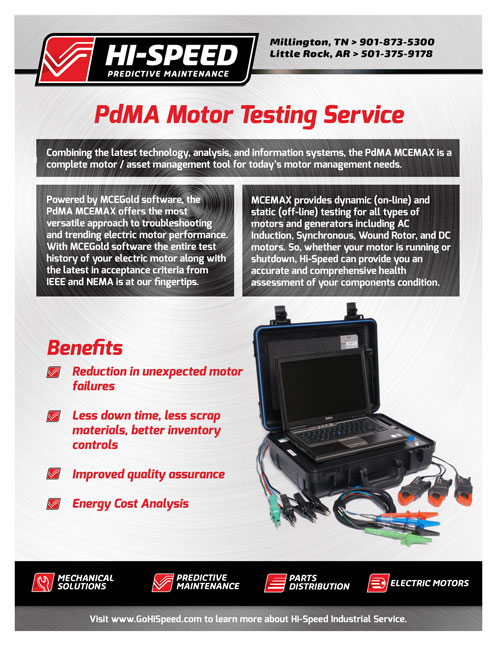 PdMA Motor Testing Service